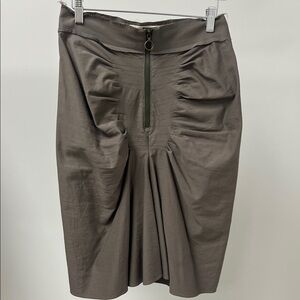 Lanvin Brown Pencil Skirt